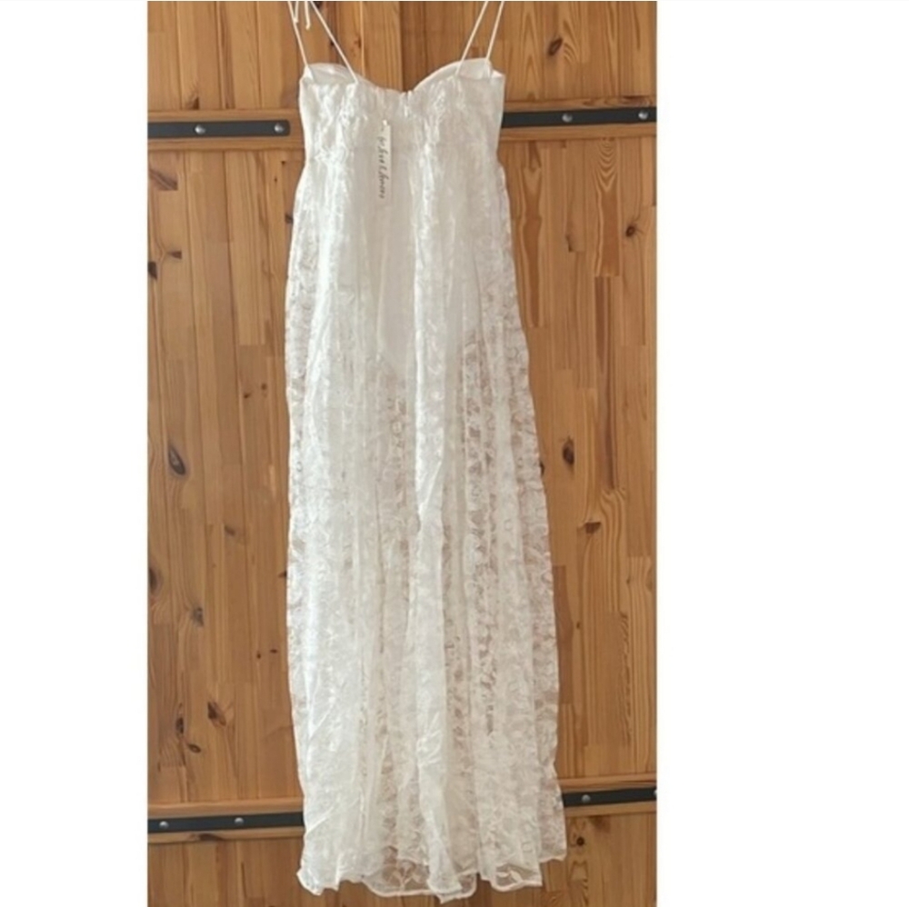 🍋For Love & Lemons Lorena White Lace Maxi Dress - Picture 10 of 16
